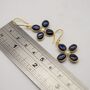 Blue Sapphire And Pearl Sterling Silver Earrings, thumbnail 6 of 6