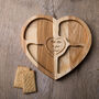 Love My Snacks Handcrafted Heart Tray, thumbnail 3 of 4