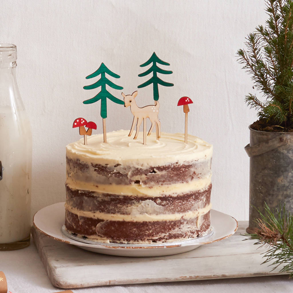Woodland Cake Toppers decoration