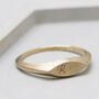 Personalised Initial 9ct Gold Signet Rings For Women, thumbnail 4 of 11