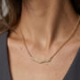 Nami 18 K Gold Plated Wave Necklace, thumbnail 4 of 5