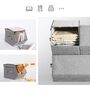 Set Of Three Grey Stackable Storage Boxes With Lids, thumbnail 4 of 9