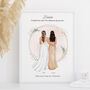 Personalised Bridesmaid Thank You Wedding Print, thumbnail 1 of 7