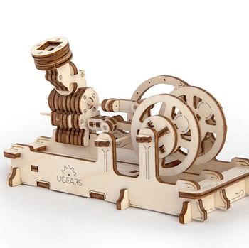 Mechanical Engine Wooden Self Assembly Kit Ugears, 3 of 12