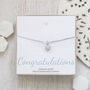 Sterling Silver Necklace – Congratulations, thumbnail 1 of 3