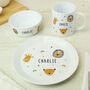 Personalised Animals Plastic Breakfast Set For Kids, thumbnail 4 of 4