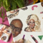Ru Paul Gift Wrap – Fun Drag Queen Wrapping Paper For Ru Paul Fans, thumbnail 6 of 11