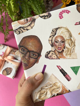Ru Paul Gift Wrap – Fun Drag Queen Wrapping Paper For Ru Paul Fans, 6 of 11
