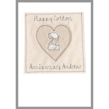 Personalised Wedding Anniversary Heart Card, 10 of 12