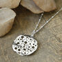 Sterling Silver Moon Crater Necklace, thumbnail 1 of 7