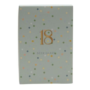 18th Birthday Keepsake Pint Beer Glass Gift, 4 of 4