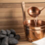 Handmade Solid Copper Sauna Bucket And Ladle Set, thumbnail 5 of 7