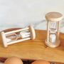 Beechwood Kitchen Sand Timer And Egg Timer Hour Glass, thumbnail 3 of 6