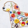 Floral Dog Embroidery Kit, thumbnail 3 of 7