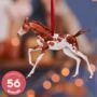 Prancing Foal Wooden Hanging Decoration, thumbnail 1 of 10