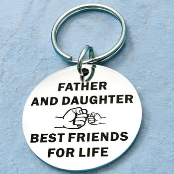 Daughters Forever Bond Keyring Fathers Day Gift, 6 of 7