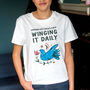 'Winging It Daily' Ladies T Shirt, thumbnail 1 of 5