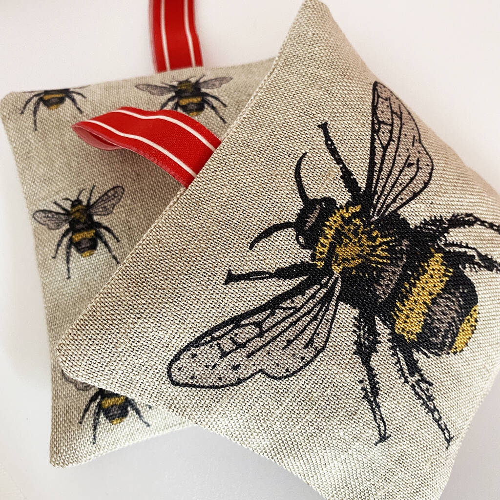 Bee Motif Lavender Bag By Keylime Design | notonthehighstreet.com