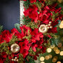 Woodhall Floral Christmas Wreath, thumbnail 5 of 6