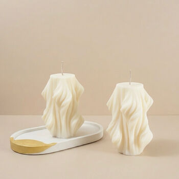 Swirl Sculptural Aesthetics Candle In Vegan Soy Wax, 2 of 10