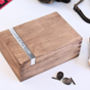 Personalised Wooden Cufflink Watch Box, thumbnail 2 of 8