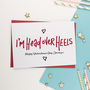 Valentines 'Head Over Heels' Card, thumbnail 1 of 2