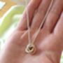 Eternity Knot Solid 9ct Gold Large Pendant, thumbnail 2 of 4