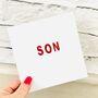 Son Handmade Birthday Card, thumbnail 1 of 2