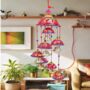 Pink Round Bell Wind Chime/Wall Hanging Decor, thumbnail 3 of 3