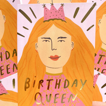 Birthday Queen Greeting Card, 3 of 3