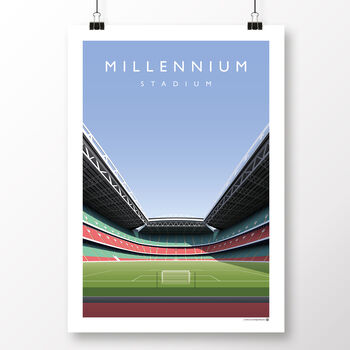 Wales Football Millennium Stadium Poster, 2 of 8