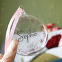 Personalised Snowflake Glass Christmas Bauble, thumbnail 2 of 10