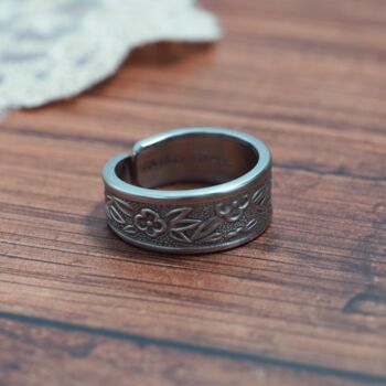 Blossom Vintage Spoon Ring, 3 of 4