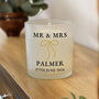 Black And Gold Bow Wedding Candle For Couple, thumbnail 2 of 4