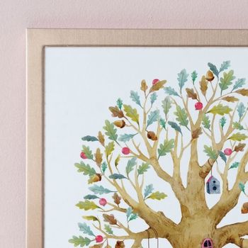 New Home Gift With Whimsical Watercolour Tree, 4 of 5