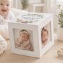 Personalized White Wood Distressed Photo Cube, thumbnail 2 of 5