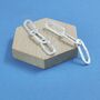 Sterling Silver Chain Link Earrings, thumbnail 1 of 4