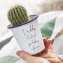 Personalised Message Enamel Planter For Dad, thumbnail 1 of 4