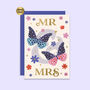 Mr And Mrs Wedding Card | Engagement Cards | Gold Foil, thumbnail 3 of 3