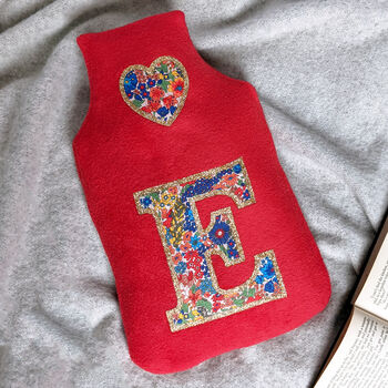 Liberty Initial Hot Water Bottle Cover, 4 of 6