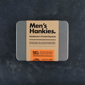 Mens Personalised Message Handkerchiefs, 2 of 4