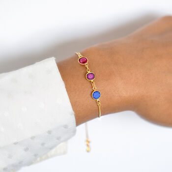 Family Birthstone Sliding Bracelet, 2 of 7