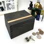 Personalised Wooden Onyx Cufflink Box, thumbnail 5 of 9