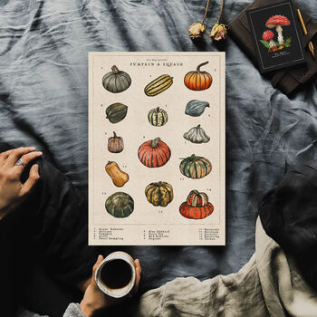 Pumpkin And Squash Artwork Print, 6 of 8