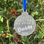 Personalised First Christmas As Daddy/Mummy Decoration, thumbnail 2 of 5