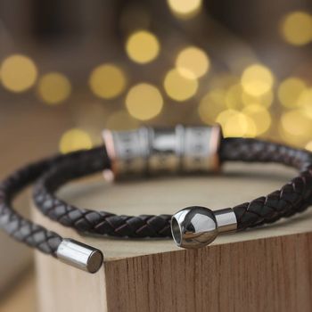 Leather And Silver Story Bracelet, 6 of 12