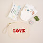 Peace Or Love Zip Pouch, thumbnail 2 of 3