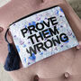 One Off Bespoke Upcycled Printed Make Up Zipper Pouch Bag, thumbnail 4 of 11