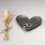 6th Anniversary Gift, Mini Decorative Iron Heart Dish With Smooth Metallic Finish, thumbnail 4 of 9