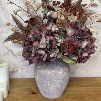 'Nutmeg' Faux Hydrangeas Flower Bouquet, 3 of 3